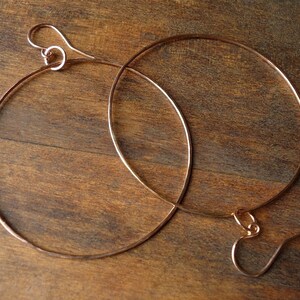 Rose Gold Hoops Extra Large image 2