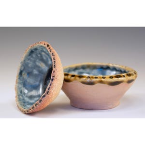 Set Of Decorative Wood Fired Pinch Bowls - by Jenny Mendes