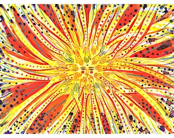 Limited Edition Giclee Print - Fire - A Print by Jenny Mendes