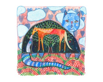 And Together We Made A World - Limited Edition Giclee by Jenny Mendes