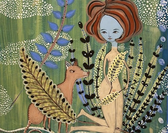 Limited Edition Giclee Print -  Fern Garden - A Print by Jenny Mendes
