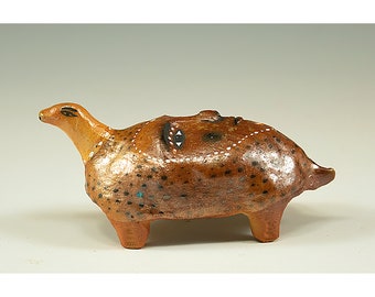 Wood Fired Turtle Sculpture - Jenny Mendes Ceramics - Wood Fire #1