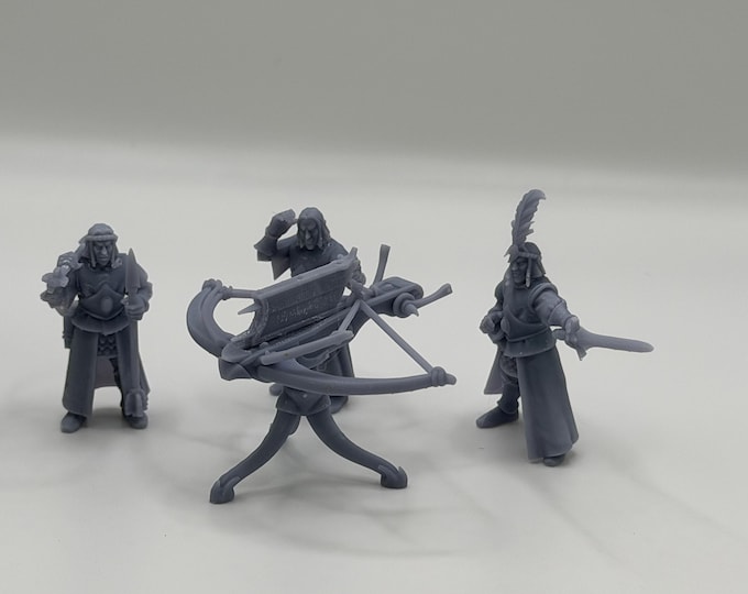 Aegean Elf Ballista Miniature 32mm | Elven Siege Weapon 3D Printed DnD RPG | Fantasy Wargame Engine | TTRPG Elf Army | Dungeon Master Gift