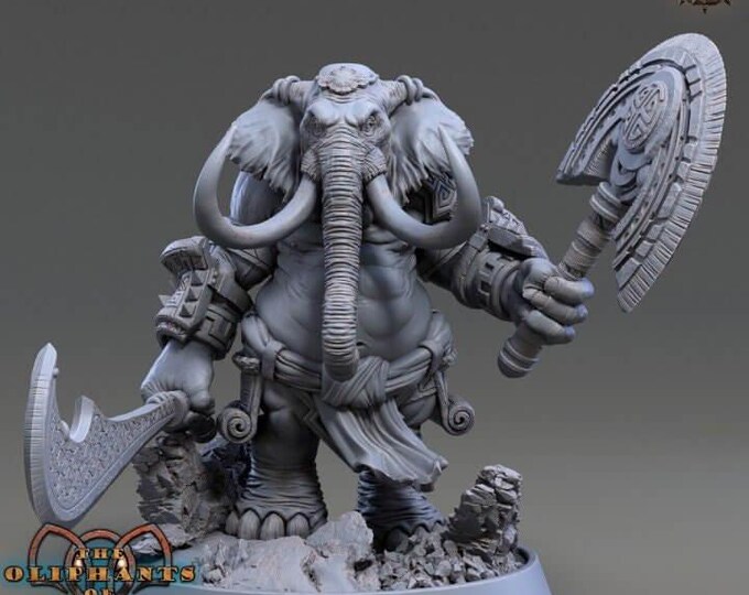 Joomini Zickert 3D Miniature | Oliphants of Red Ridge | 32mm & 75mm Resin DnD Tabletop RPG