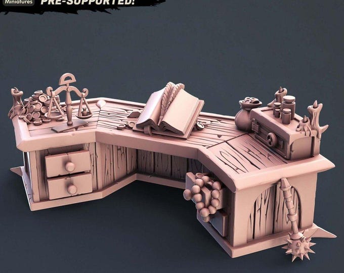 Lenders Desk STL Miniatures A-1