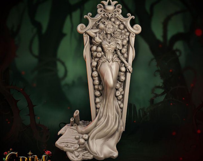Sylvaine Albaire 3D Miniature | Grim Chronicles Dream Sorceress | 32mm Resin DnD Fantasy Tabletop