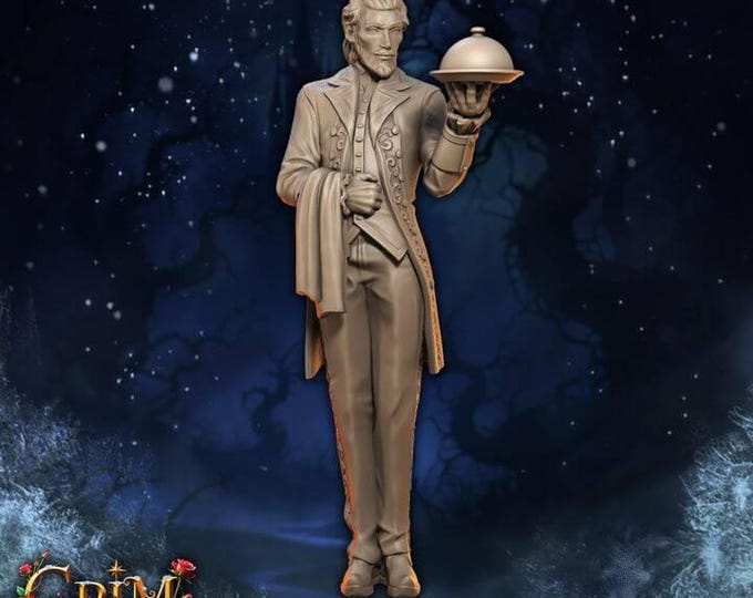 Flickston Flickerbrandt 3D Miniature | Grim Chronicles Dark Fantasy Gnome | 32mm Resin DnD RPG