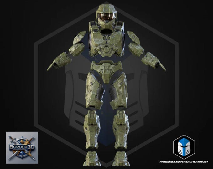 Super Soldier Armor Set | 3D Printed Wearable PLA Raw Cosplay (Galactic Armory)