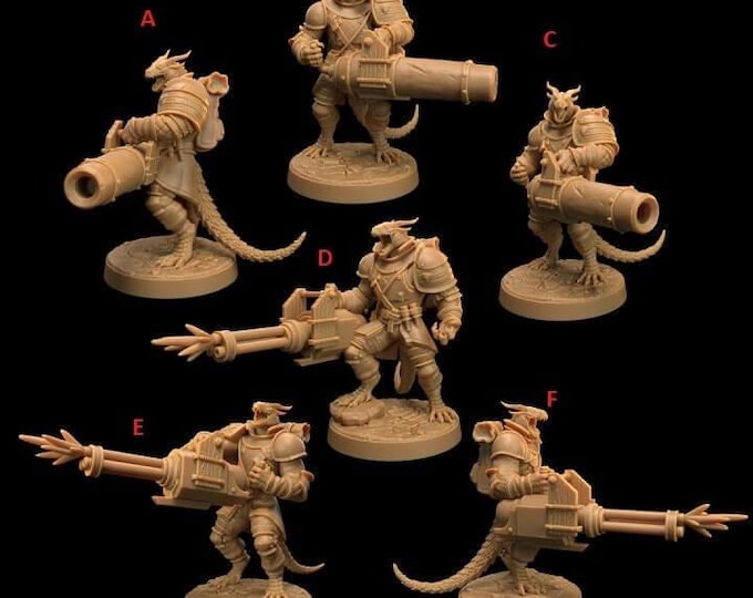 Draxi Annihilators 3D Miniature | Dragon's War Children of the Flame | Dragon Trappers Lodge 32mm