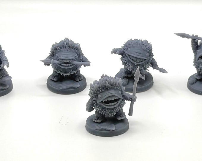 Ice Spirits Miniature Set 32mm | Frost Elemental DnD RPG 3D Printed | Tabletop Wargaming | Dragon Trappers Lodge