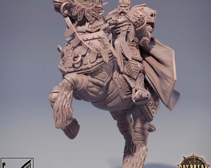 Grand Petre Ferdinand Du Lion 3D Miniature | Daybreak Miniatures Holy Knight | 32mm Resin DnD