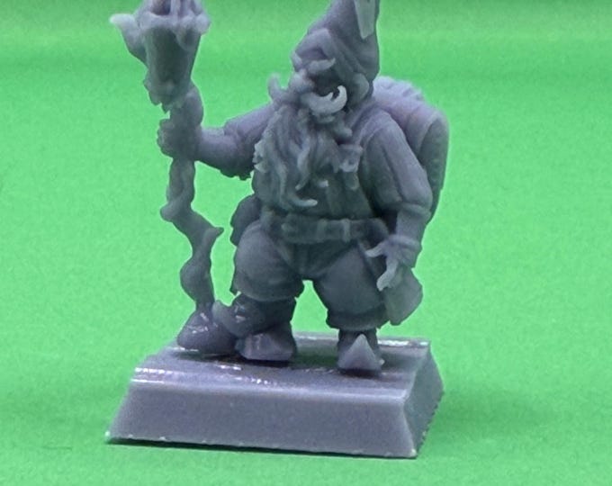 Frodar Nightglow 32mm | Mystic Ranger Resin Miniature | DnD RPG Dark Fantasy Hero | Great Grimoire | Dungeon Master Gift