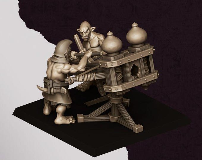 Hobgoblin Ballista Miniature | Sons of Marduk War Machine Bolt Thrower 28mm 32mm 3D Printed DnD RPG Wargaming | Highlands Minis