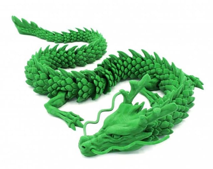 Articulated Dragon 3D Print | Fully Poseable Fantasy Collectible | FDM PLA+ Custom Color Gift