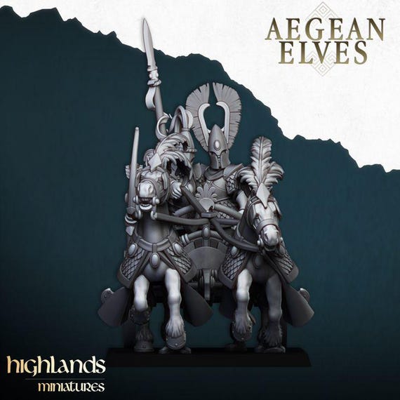 Aegean Elf Chariot - Highlands Miniatures
