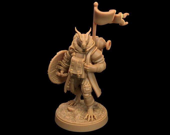 Draxi Medic 3D Miniature | Dragon's War Children of the Flame | Dragon Trappers Lodge 32mm DnD