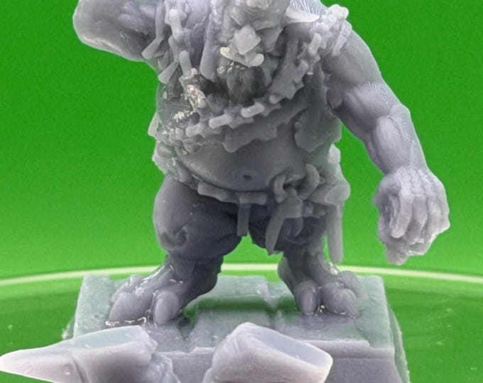 Dark Brommuk Forgeborn 32mm | Shadow Dwarf Blacksmith Resin Miniature | DnD RPG Infernal Smith | Great Grimoire | DM Gift