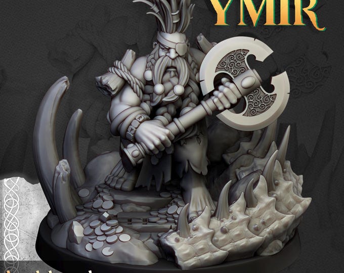 Dwarf Dragonseeker 3D Miniature | Highlands Miniatures | 32mm Resin DnD Tabletop RPG Fantasy