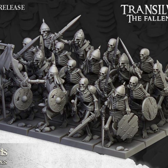 Skeleton Warriors with Swords Unit - Highlands Miniatures