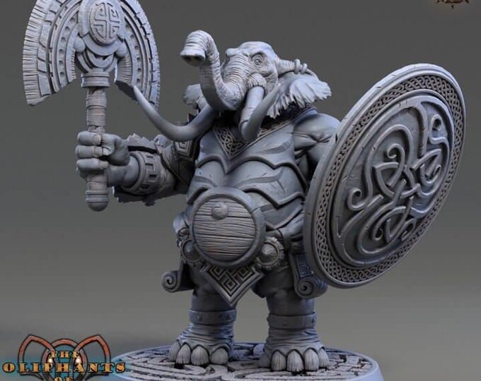 Zaarik Tophowl 3D Miniature | Oliphants of Red Ridge | 32mm & 75mm Resin DnD Tabletop RPG