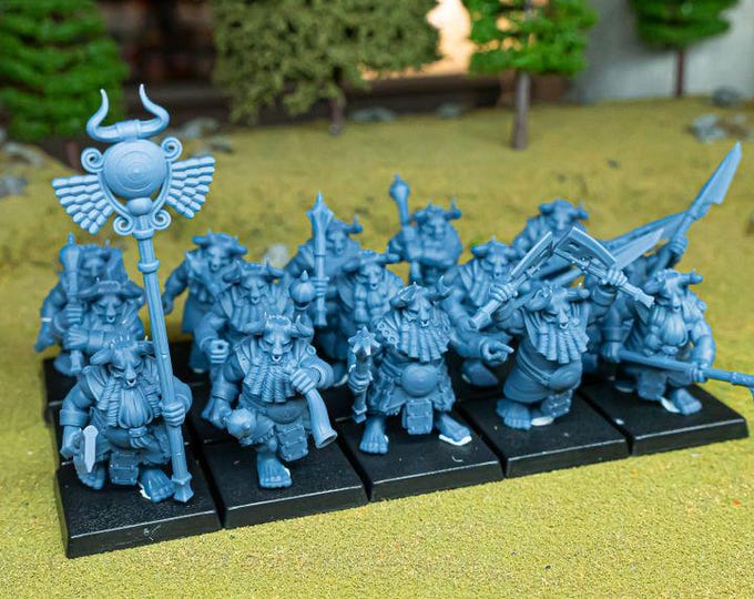 Marduk Cultists Miniatures | Cult of Marduk Fanatic Infantry Unit 28mm 32mm 3D Printed DnD RPG Wargaming | Highlands Miniatures