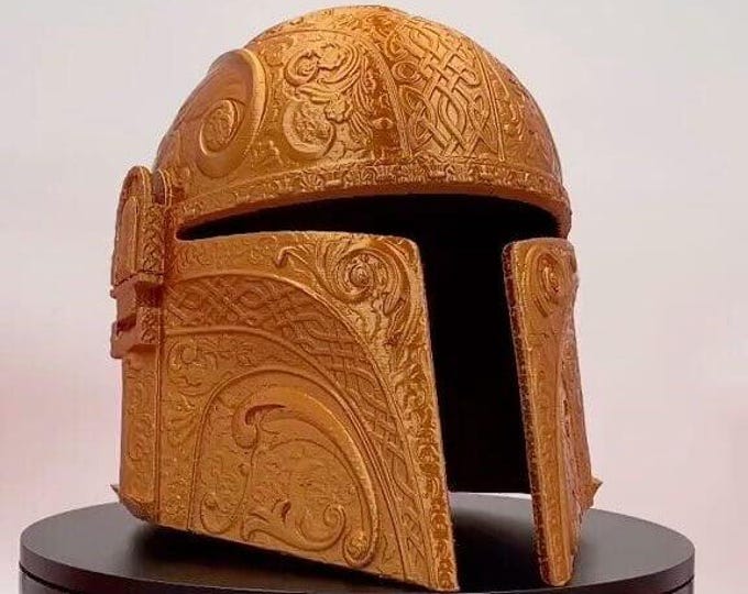 Custom 3D Printed Space Marine Cosplay Helmet | Convention Ready Armor | Geoffro