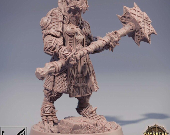 Goshenite Neverguesser 3D Miniature | Daybreak Miniatures Mystic Wizard | 32mm Resin DnD RPG