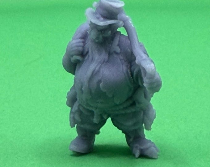 Dark Drogar Underdig 32mm | Shadow Dwarf Rogue Resin Miniature | DnD RPG Corrupted Dwarf | Great Grimoire | DM Gift