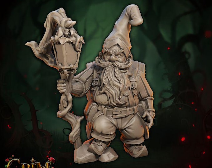 Frodar Nightglow 3D Miniature | Grim Chronicles Dark Fantasy Ranger | 32mm Resin DnD Tabletop RPG