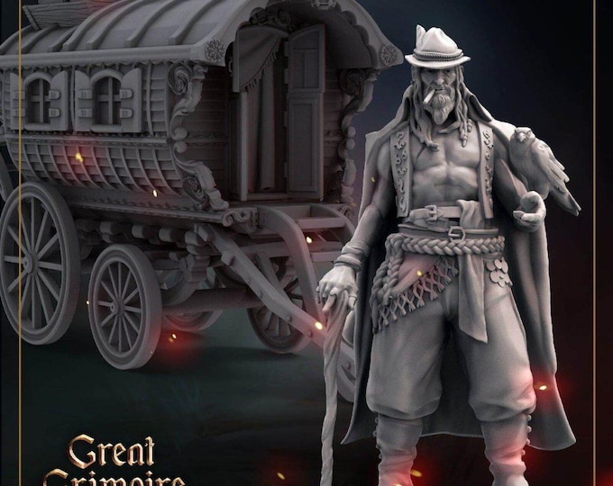 Grim Miniatures Dale Adventurer Miniature: Resin 3D Print for Tabletop RPGs