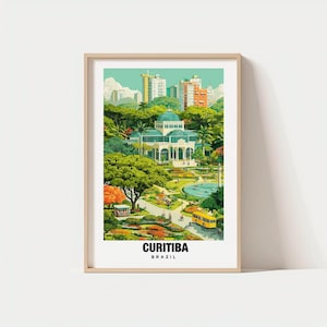 Curitiba Print – Brazil Poster, City Views, Urban Charm, Curitiba Beauty, Scenic Scene, Curitiba Travel, Curitiba Poster, Decor, Art