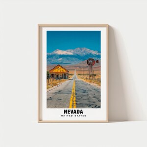 Nevada Print - USA Poster, Nevada Views, Nevada Art, USA Charm, Nevada Beauty, Historic Nevada, Scenic Nevada, Cultural Heritage, USA Print