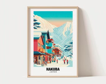 Hakuba, Japan Travel Print Wall Art, Hakuba - Japan City Print, Hakuba, Japan Travel Gift, Hakuba, Japan Poster, Digital Download, Wall Art