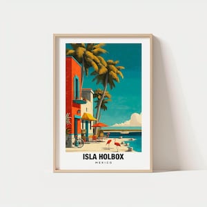 Isla Holbox Print – Mexico Poster, Coastal Views, Tropical Charm, Island Beauty, Peaceful Escape, Isla Holbox Travel, Poster, WallArt