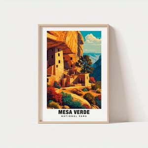 Mesa Verde Print - Colorado Poster, Mesa Verde Views, Mesa Verde Landmarks, Mesa Verde City, Colorado Charm, Mesa Verde Beauty, Mesa Verde