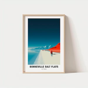 Bonneville Print - Utah Poster, Bonneville Views, Salt Flats Art, Utah Charm, Salt Flats Beauty, Flats Heritage, Utah Landscapes, Utah Print