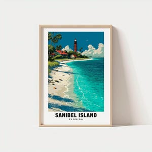 Sanibel Island Print - Florida Poster, Sanibel Island Views, Sanibel Island Landmarks, Sanibel Island City, Florida Charm, Sanibel Island