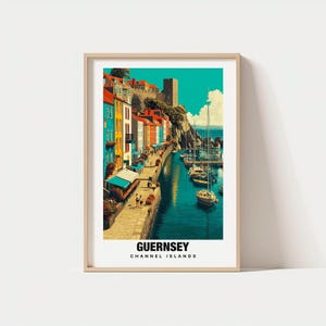 Guernsey Print – Channel Islands Poster, Coastal Views, Island Charm, Guernsey Beauty, Scenic Scene, Guernsey Travel, Guernsey Poster, Decor