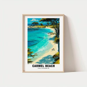 Carmel Beach Print - California Poster, Carmel Beach Views, Carmel Beach Landmarks, Carmel Beach City, California Charm, Carmel Beach Beauty