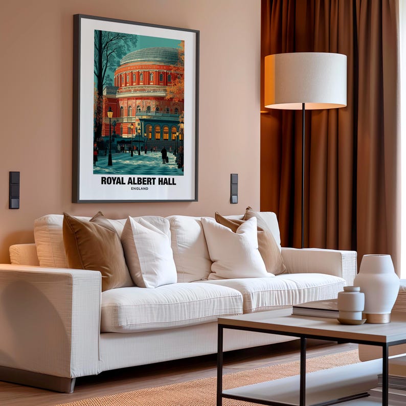 Royal Albert Hall Art Print: Iconic London Landmark Poster - Etsy
