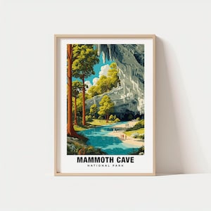 Mammoth Cave Print - Kentucky Poster, Mammoth Cave Views, Mammoth Cave Landmarks, Mammoth Cave City, Kentucky Charm, Mammoth Cave Beauty