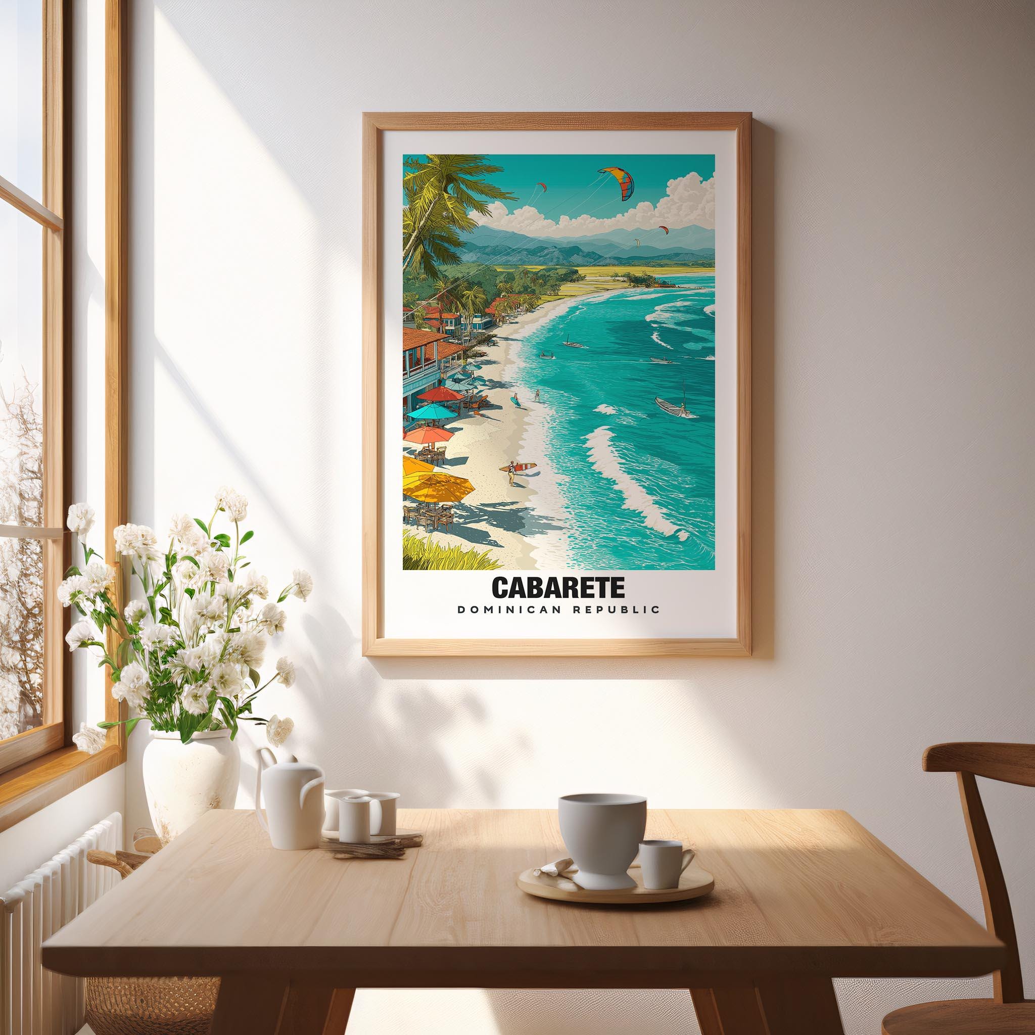 Cabarete Travel Poster, Dominican Republic Coast (digital Print