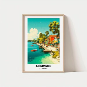 Kissimmee Print - USA Poster, Kissimmee Views, Florida Charm, Lakeside Scene, Scenic Beauty, Local Heritage, USA Travel
