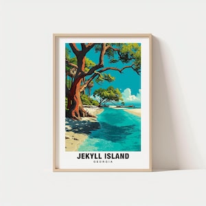 Jekyll Island Print - Georgia Poster, Jekyll Island Views, Jekyll Island Landmarks, Jekyll Island City, Georgia Charm, Jekyll Island Beauty