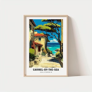 Carmel Print - California Poster, Carmel Views, Carmel Landmarks, Carmel City, California Charm, Carmel Beauty, Carmel Art, Carmel Heritage