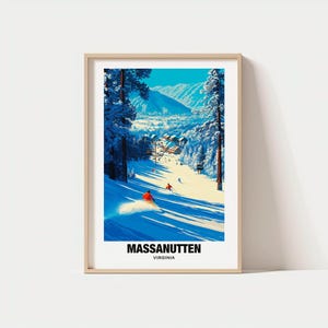 Massanutten Ski Resort Poster - Virginia Mountain Travel Wall Art