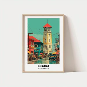 Guyana Print - Guyana Poster, Guyana Views, Guyana Landscape, Guyana Wildlife, South America Charm, Guyana Beauty, Guyana Heritage, Guyana