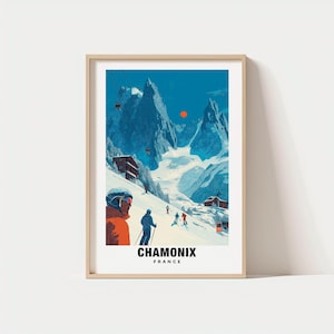 Chamonix Print - France Poster, Chamonix Views, Chamonix Mountains, Chamonix Town, France Charm, Chamonix Beauty, Chamonix Heritage