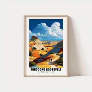 Theodore Roosevelt Print - North Dakota Poster, Roosevelt Park Views, Roosevelt Art, North Dakota Charm, Park Beauty, Scenic Landscape