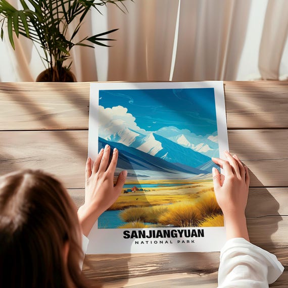 Sanjiangyuan National Park Poster - China Travel Art - Etsy
